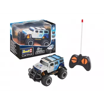 Revell Line Backer rotaļu auto — melns, zils, balts