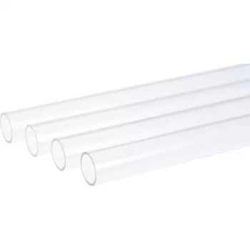 Alphacool HardTube 12/10mm akrils (PMMA) caurspīdīgs 60cm, 4 gab. komplekts