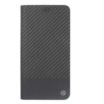 Grāmatas vāciņš Tellur Carbon iPhone XS — melns