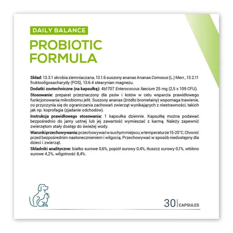 VETEXPERT Probiotic Formula probiotiķis suņiem un kaķiem - 30 gab.