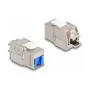 DeLOCK Keystone modulis RJ45 ligzda uz LSA Cat.6A bezinstrumentu ar zilu putekļu vāciņu