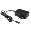 Akyga AK-ND-82 USB-C GaN klēpjdatora barošanas adapteris 90 W, PD 3.0, 5–20 V, 1,8 m kabelis, melns