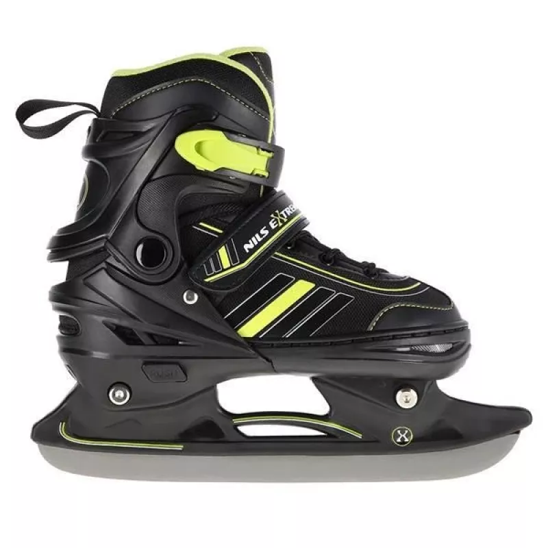 Nils Extreme NH18191 2IN1 Inline Skates MELNI/Laima IZM. L (39-43) Ar Maināmiem Hokeja Slidām