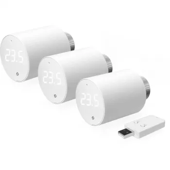 Shelly BLU TRV 3 gab. radiatoru termostatu komplekts ar BLU Gateway Gen3, balts
