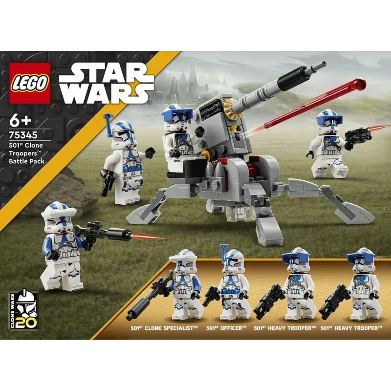 LEGO 75345 Zvaigžņu kari 501. leģiona kaujas komplekts būvējama rotaļlieta