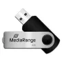 MediaRange MR908NTRL USB zibatmiņa 8 GB USB Type-A 2.0 Melna - Sudraba (MR908NTRL)