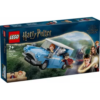 LEGO Harijs Poters Lidojošais Ford Anglia Auto Rotaļlieta Bērniem No 7 Gadiem Ar Ronu Vīzliju un Hedvigu