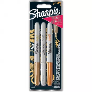 Marķieris Fine Tip Sharpie 1986006 Bronza Zelts Sudrabs