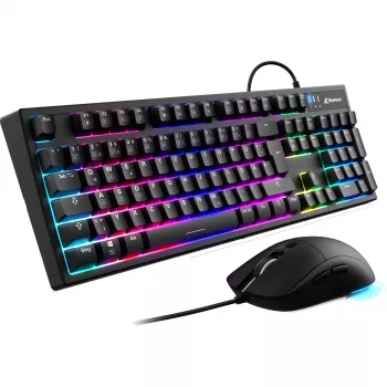 Spēļu tastatūras un peles komplekts Sharkoon SKILLER SGB15 Combo DE ar vācu izkārtojumu