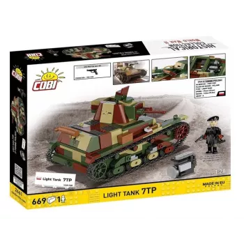 COBI Būvbloķi Vieglais tanks 7TP modelis, 669 gabali, COBI-2661