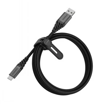 OtterBox Premium USB-C kabelis 2m, Dark Ash Black (78-52665)