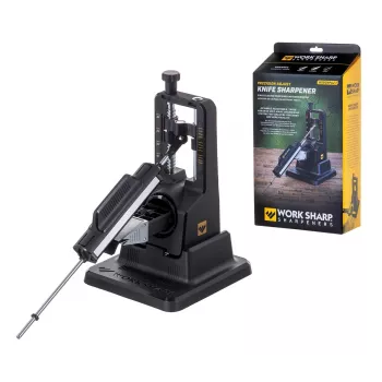 Nažu asināmais Work Sharp Precision Adjust 09DX164 ar regulējamu leņķi, dimanta plāksnēm un keramikas stieni, melns