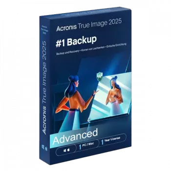 Acronis True Image | Advanced + 500GB Acronis Cloud Storage | 1 PC/MAC | 1 Gads