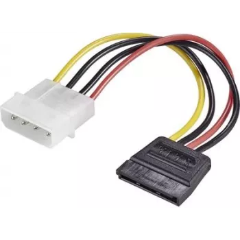 Strāvas adapteris Renkforce RF-4174632 1× IDE 4‑pin uz 1× SATA 15‑pin kabelis 0.15 m