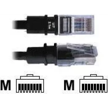 Tīkla kabelis Patchsee Cat5e FTP 1,2 m, melns