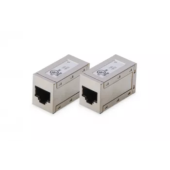 Digitus CAT 6 modulārais savienotājs ekranēts 2 gab. RJ-45 zelta kontakti Sudrabs