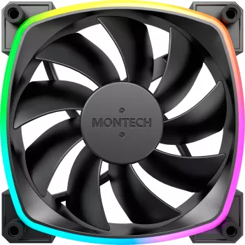 MONTECH AX120 120mm ARGB 3-Pack korpusa ventilatori - Melns