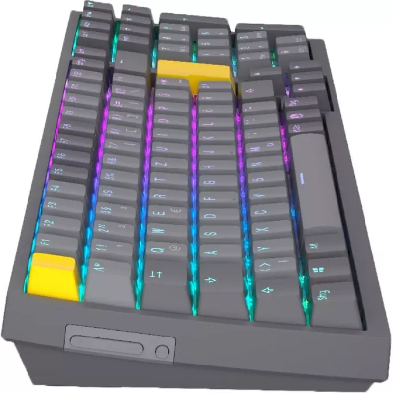 Celeris 1800, spēļu tastatūra pelēka, DE izkārtojums, ENDORFY Yellow by Gateron