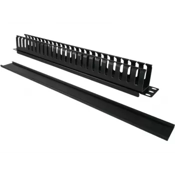 Kabeļu kārba Alantec PK008 sienas organizētājs 1U melns metāls/plastmasa