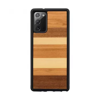 Aizsargmaciņš Samsung Galaxy Note 20, man and wood — melns