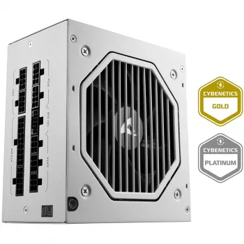 Sharkoon Rebel P20 1200 White barošanas bloks ar 1x 12-pin augstas jaudas savienotāju un 4x PCIe kabeļu pārvaldību - PC/serveru barošanas bloks
