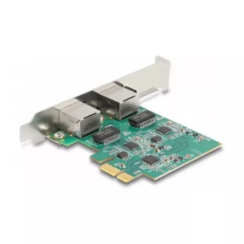 DeLOCK PCI Express x1 karte ar 2 x RJ45 2.5 Gigabit LAN RTL8125 vadu Ethernet