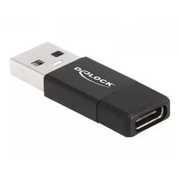 DeLOCK 60001 Pārveidotājs USB A uz USB C, Melns