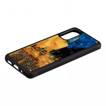 Aizsargmaciņš iKins Samsung Galaxy S20 — melns Cafe Terrace dizains