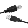USB kabelis LogiLink CU0009B 5m USB A uz USB B Melns