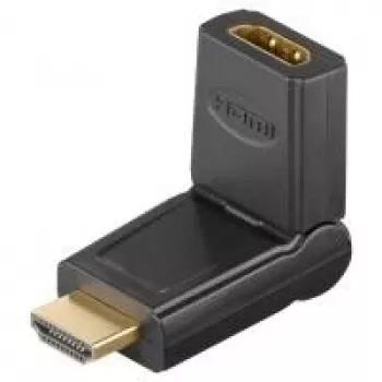 Wentronic Goobay HDMI™-Adapter, HDMI standarta ligzda (A tips), Melns - HDMI™ A-ligzda > HDMI™ A-spraudnis, saliekams (51721)