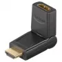 Wentronic Goobay HDMI™-Adapter, HDMI standarta ligzda (A tips), Melns - HDMI™ A-ligzda > HDMI™ A-spraudnis, saliekams (51721)