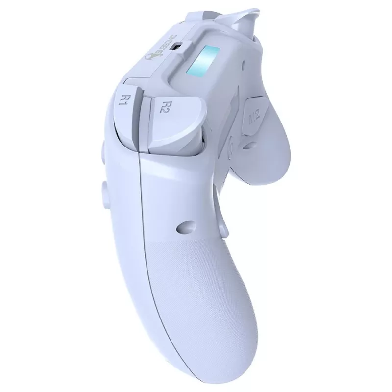 Subsonic PS5 bezvadu LED spēļu kontrolieris balts D-pad Home Options Share