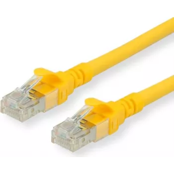 ROLINE Patch-Cable RJ-45 (Tēviņš) uz RJ-45 (Tēviņš) 50 cm UTP CAT 6 Bezhalogēna, Lietā, Daudzdzīslu - Dzeltena (21.15.2520)