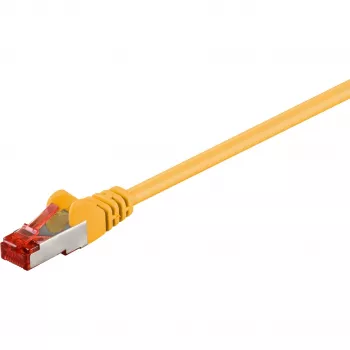 Wentronic Goobay CAT 6 Patch Kabelis, S/FTP (PiMF), Dzeltens, 20 m - LSZH Halogēns-Brīvs, Varš (68307)