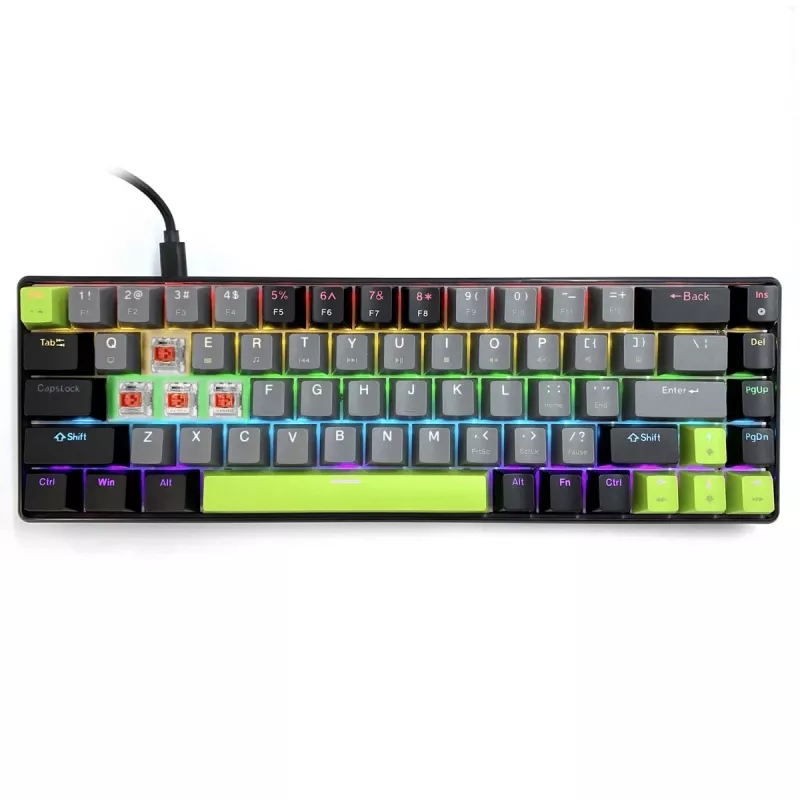 Media-Tech MT1260 Red Core MX60 mehāniskā spēļu tastatūra, 60 %