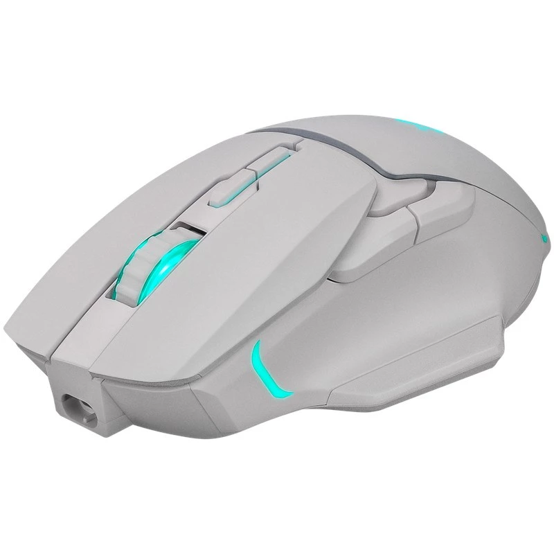 Bezvadu pele DEFENDER Stix GM-009 RF — optiskā, 3200 DPI, 6 pogas, ambidextrous, USB RF, baterija, balta