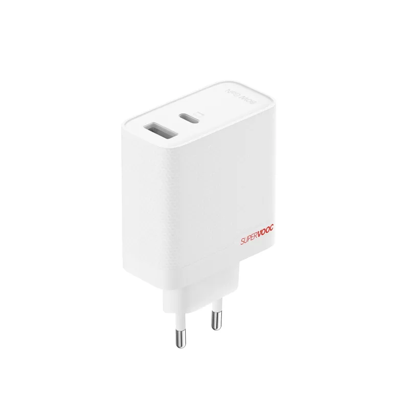 OnePlus 80W Strāvas adapteris Type-C + Type-A