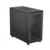 19 collu skapis LANBERG FF01-6222-23B 22U 600x1200 mm Melns ar perforētām durvīm