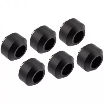 OPTIMUS cieto cauruļu savienotāju komplekts 12 mm caurulēm, 6 gab. ar montāžas instrumentu, melns