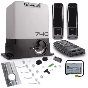 Slīdošo vārtu piedziņa FAAC Delta 2 Set Model 740 — vārtiem līdz 500 kg