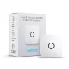 Iekštelpu temperatūras un mitruma sensors AEOTEC AEOEZWA039 — brīvi stāvošs, ar baterijām, 34×34×17 mm