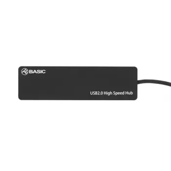 USB centrmezgls Tellur Basic 4-portu USB 2.0 — melns