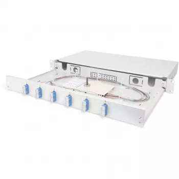 Šķiedru optikas sadales kārba Digitus DN-96320/9 SC OS2 51,5 cm Pelēka