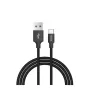 USB datu kabeļu komplekts Devia Pheez Series Micro — 3 gab.: 25 cm, 1 m, 2 m — Melns