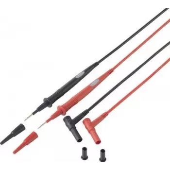 VOLTCRAFT Drošības mērīšanas vads 1.00 m Melns, Sarkans MS-7 (VC-10982495)