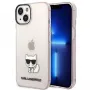Karl Lagerfeld KLHCP14MCTRI Cietais maciņš iPhone 14 Plus / 15 Plus 6.7” Rozā / Caurspīdīgi rozā Choupette Body