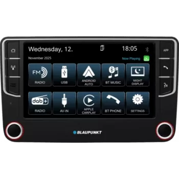 2DIN auto multimediju centrs BLAUPUNKT Wolfsburg 648 DAB ar CarPlay un Android Auto