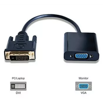 Microconnect DVIDVGA video kabeļa adapteris 0.25 m DVI-D VGA (D-Sub) Melns