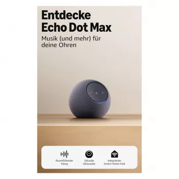 Amazon Echo Dot Max 2025 Graphite – viedais skaļrunis ar Alexa un Bluetooth