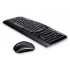 Bezvadu tastatūras komplekts Logitech MK330 US QWERTY Melns